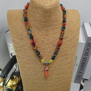 Cowrie & Crystal Beaded Necklace